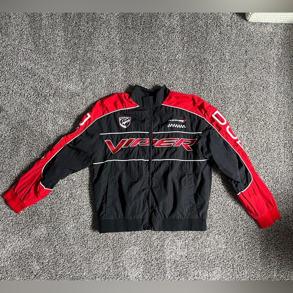 Men's Black & Red Racing Jacket